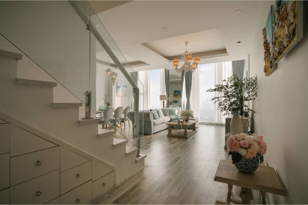 View of Penthouse Ecopark: Công trình kết hợp phong cách Farmhouse và ...