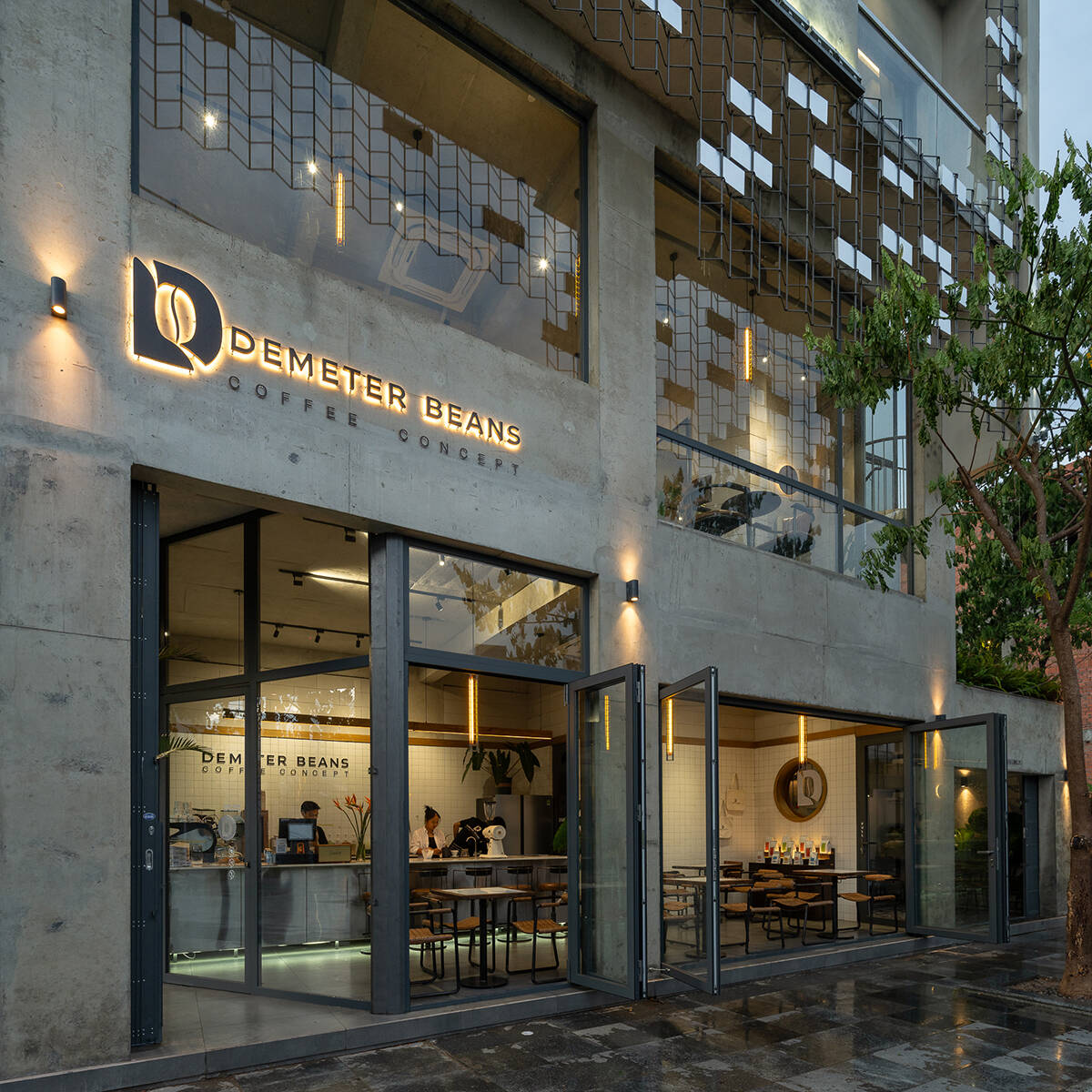 Demeter Design Studio DEMETER BEANS II x D-APARTMENT - Cafe kết hợp căn hộ ở thành phố biển ...