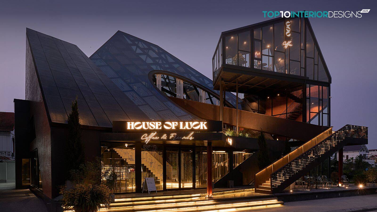 House of Luck Coffee: Kiến trúc kể chuyện từ Thi ca đến Hiện thực | Lê House