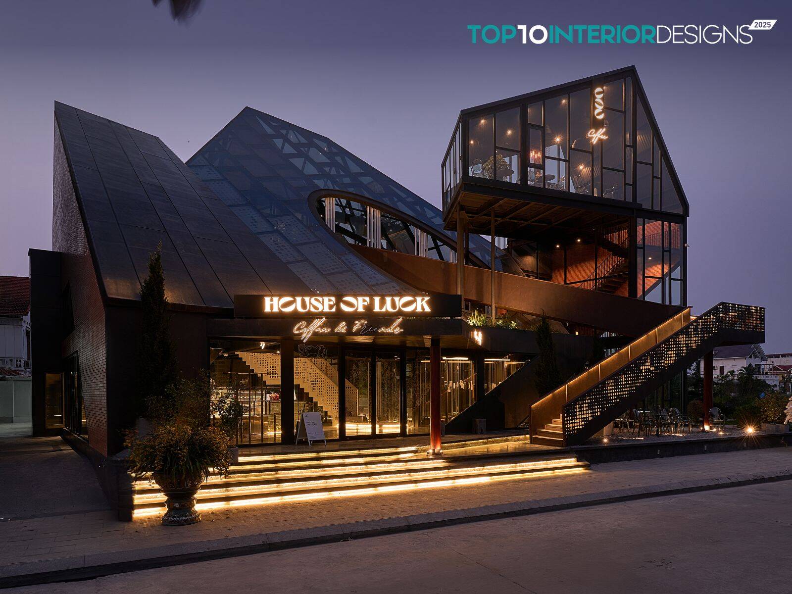 House of Luck Coffee: Kiến trúc kể chuyện từ Thi ca đến Hiện thực | Lê House