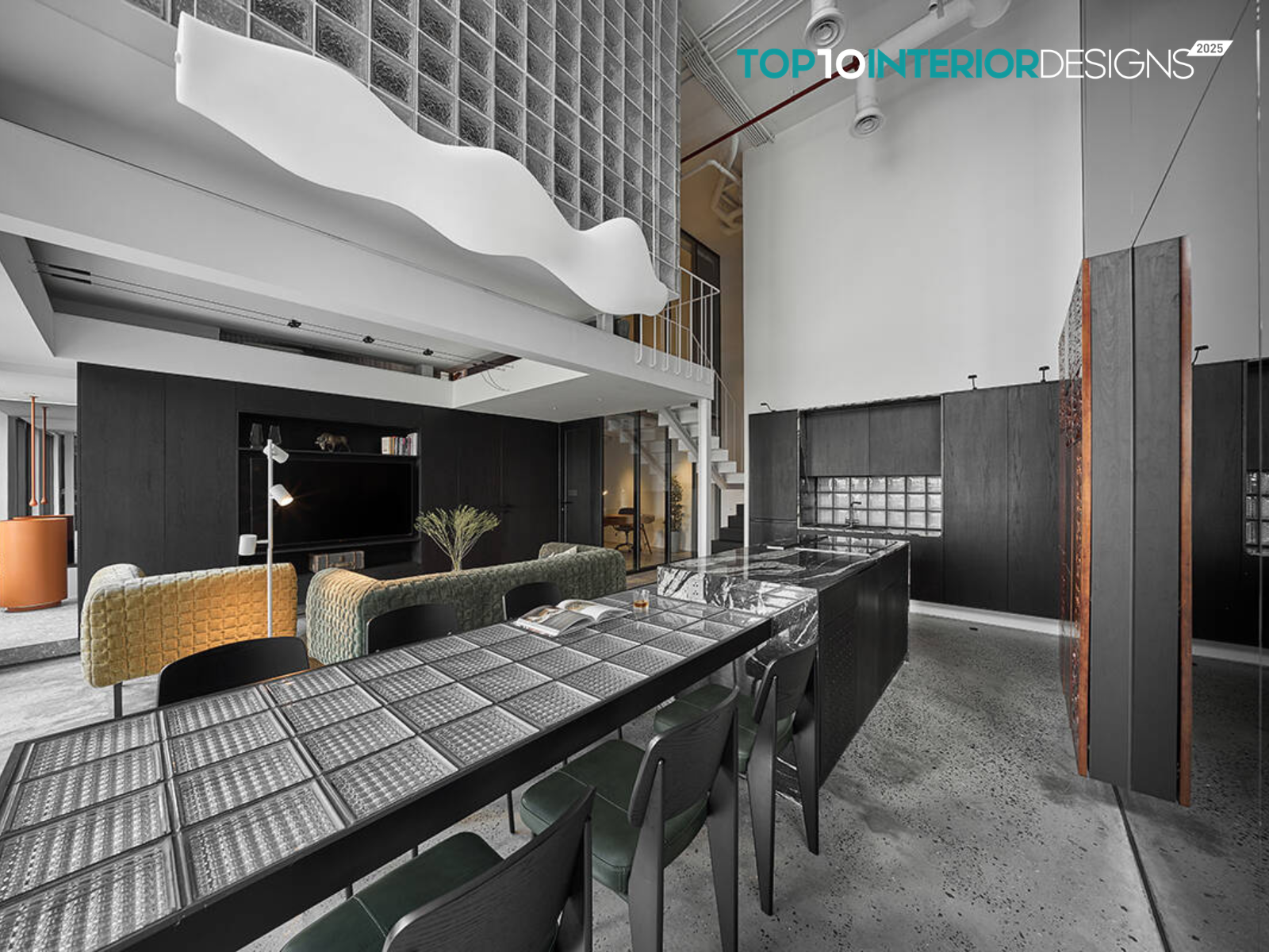 Optical Glass Apartment – Giải pháp không gian ba chiều trong căn hộ duplex 66m² | Chu Ngoc Anh Architects