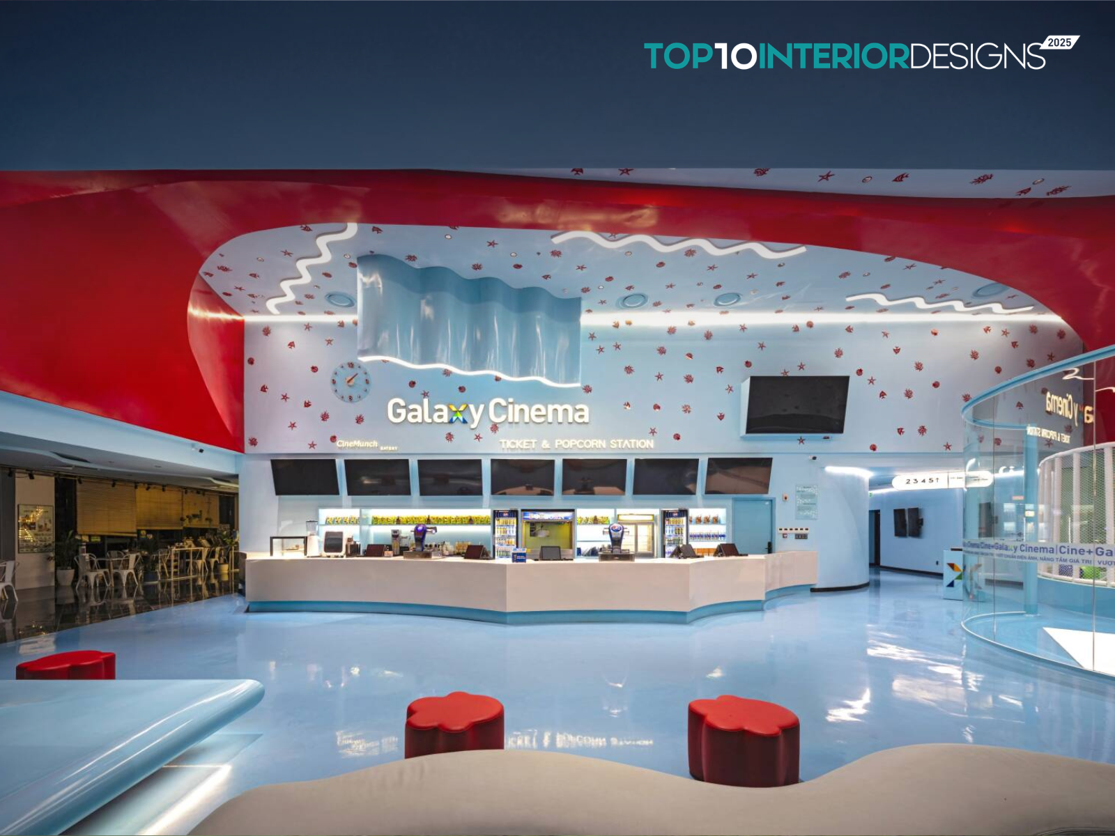 Galaxy Cinema Gold Coast – Không gian chiếu phim mang hình thái đại dương | Avalo Interior JSC