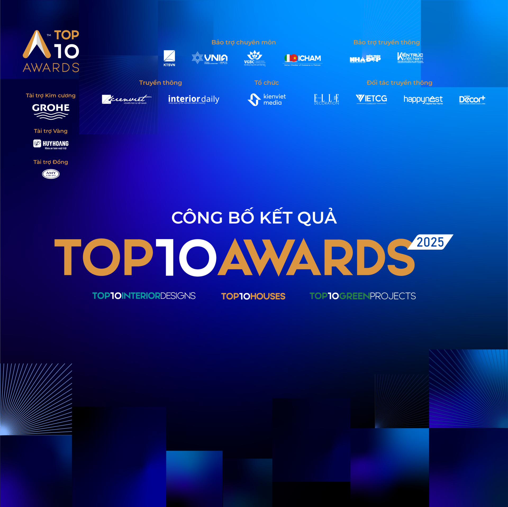 Top 10 Awards 2025: Công bố 30 công trình xuất sắc nhất từ 363 đồ án dự thi trên toàn quốc