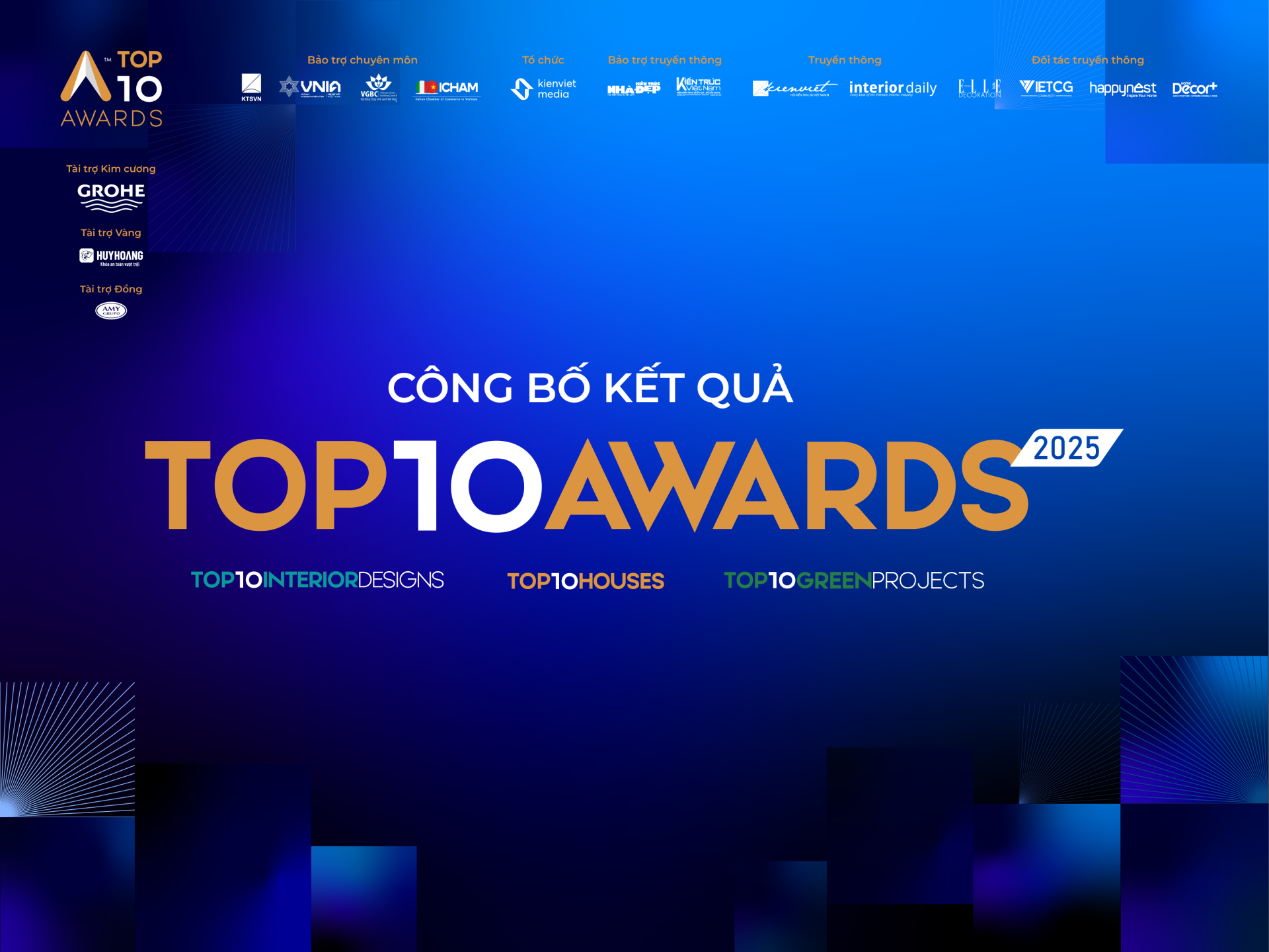Top 10 Awards 2025: Công bố 30 công trình xuất sắc nhất từ 363 đồ án dự thi trên toàn quốc