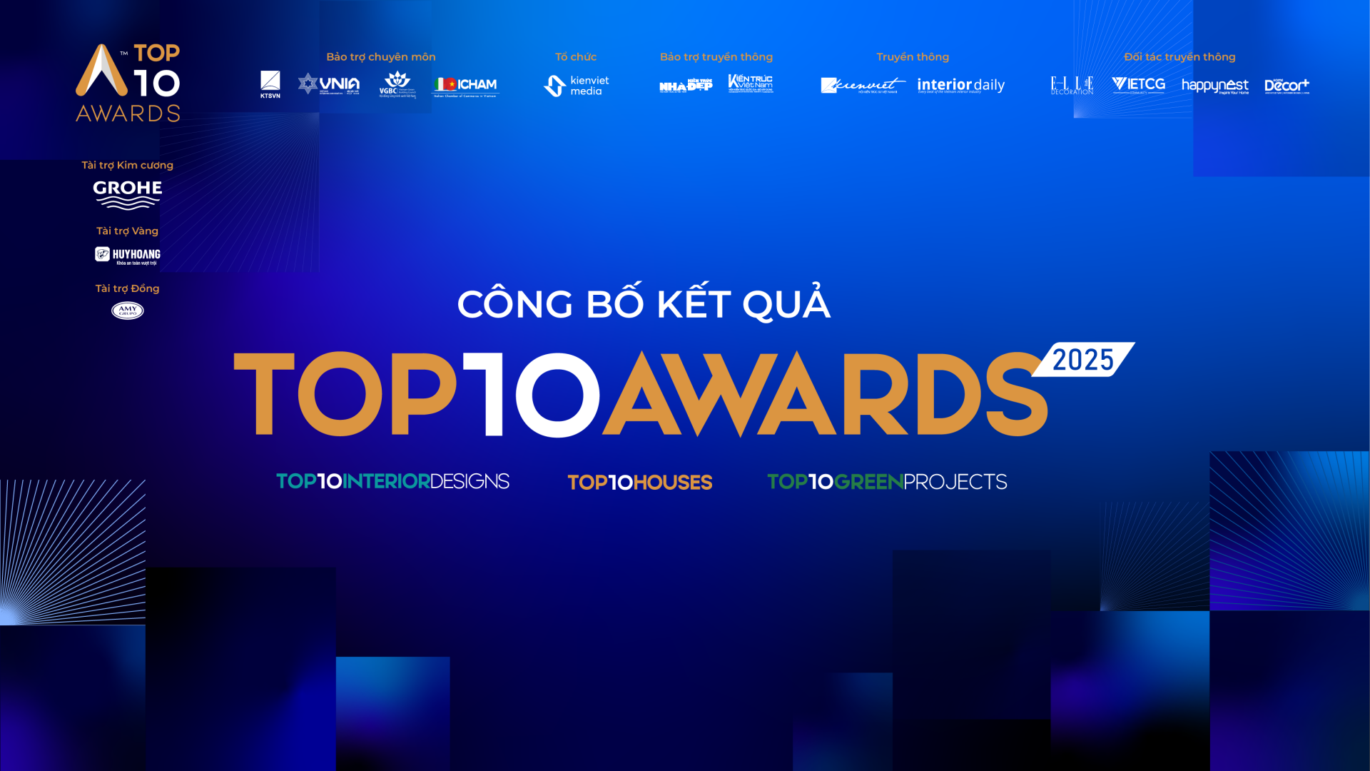 Top 10 Awards 2025: Công bố 30 công trình xuất sắc nhất từ 363 đồ án dự thi trên toàn quốc