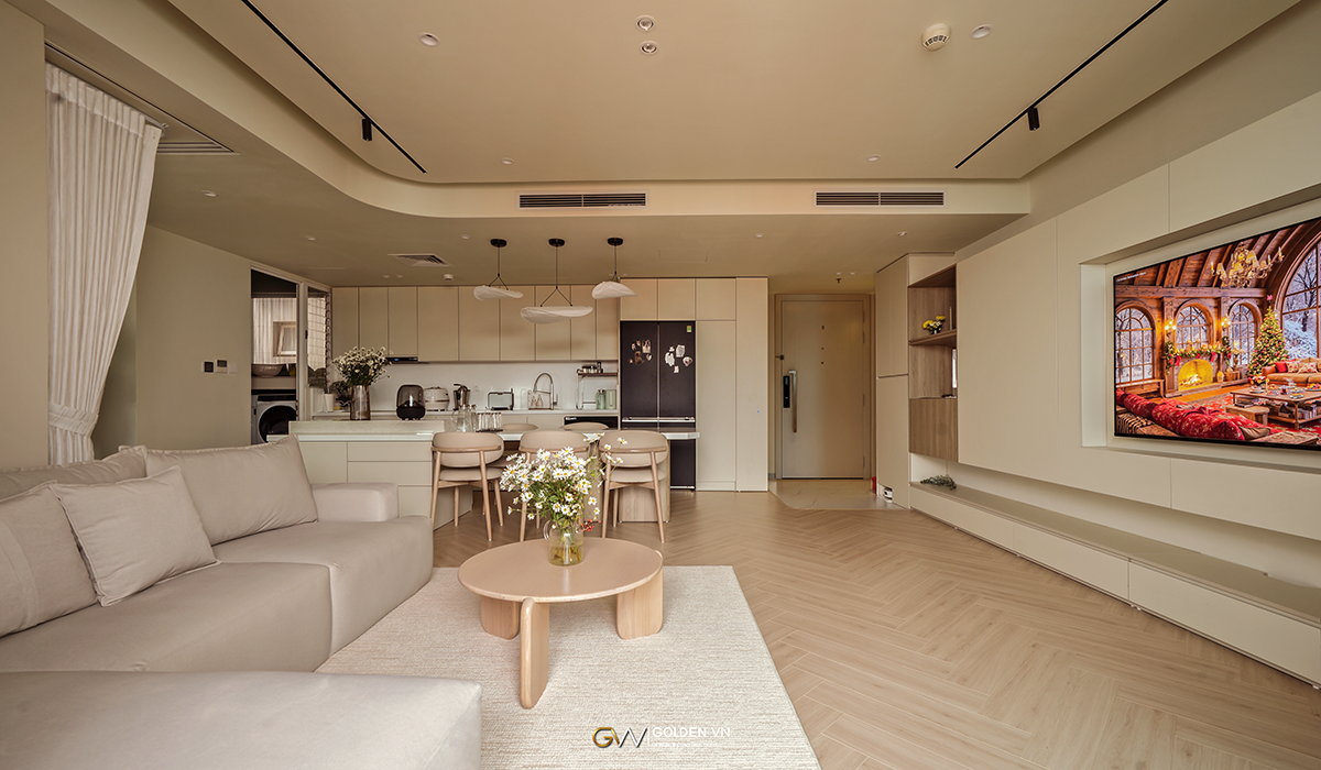 The X.House - Cải tạo căn hộ 97m² theo tinh thần tối giản và cân bằng không gian sống | Golden Vietnam