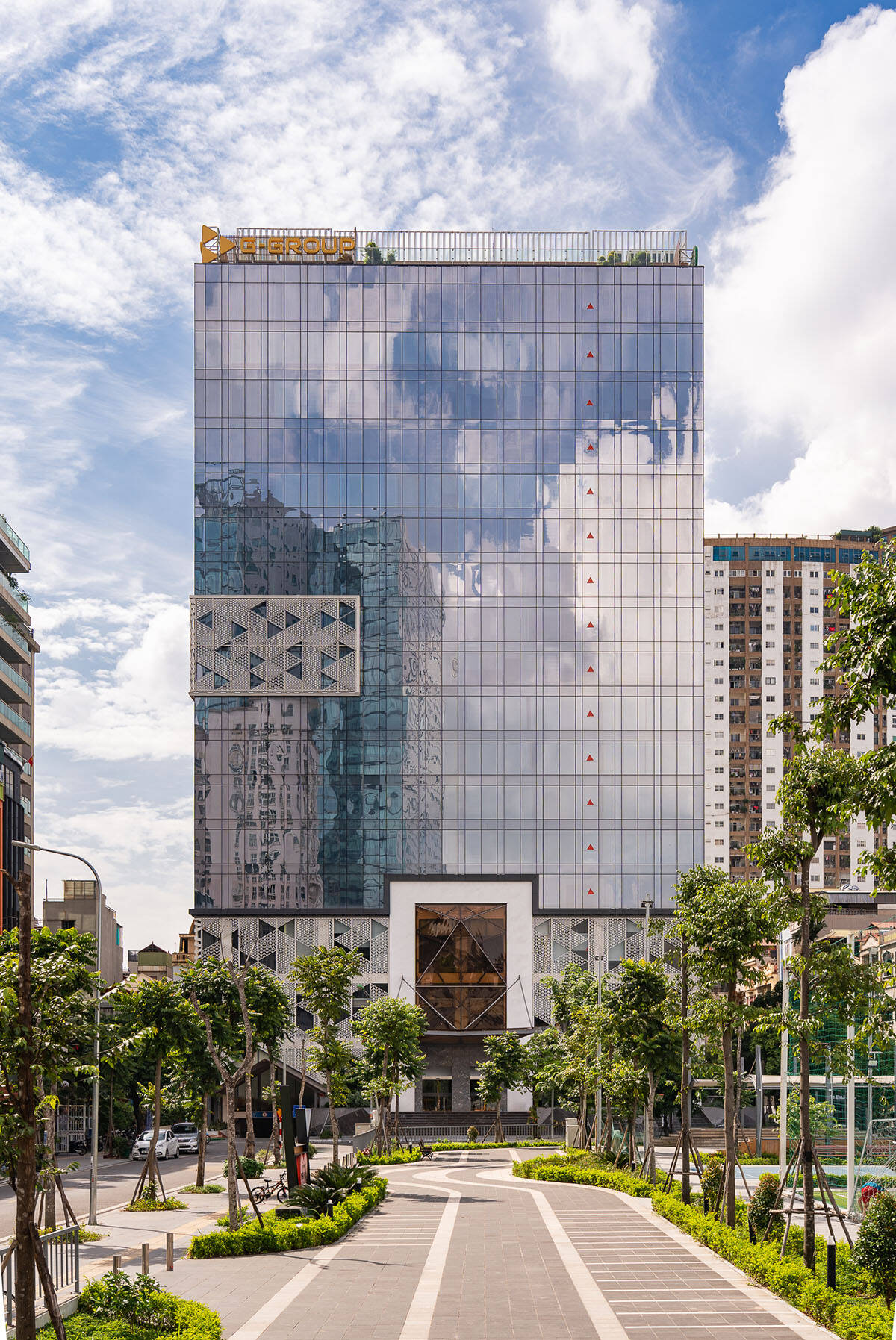 Trụ sở G-building: Tổ chức mặt đứng và không gian làm việc theo triết ...