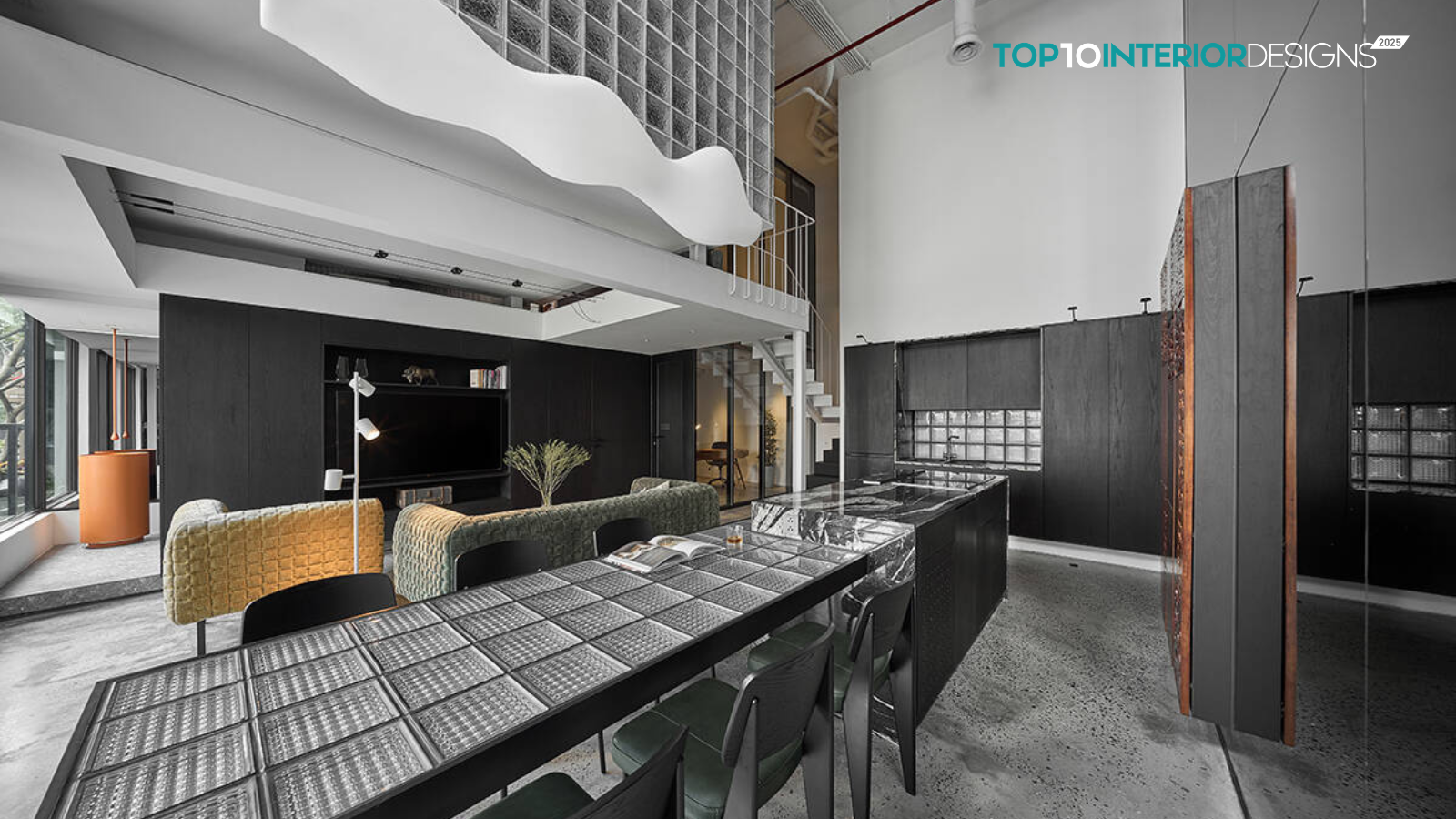 Optical Glass Apartment – Giải pháp không gian ba chiều trong căn hộ duplex 66m² | Chu Ngoc Anh Architects