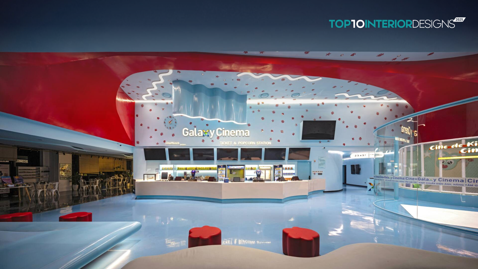Galaxy Cinema Gold Coast – Không gian chiếu phim mang hình thái đại dương | Avalo Interior JSC