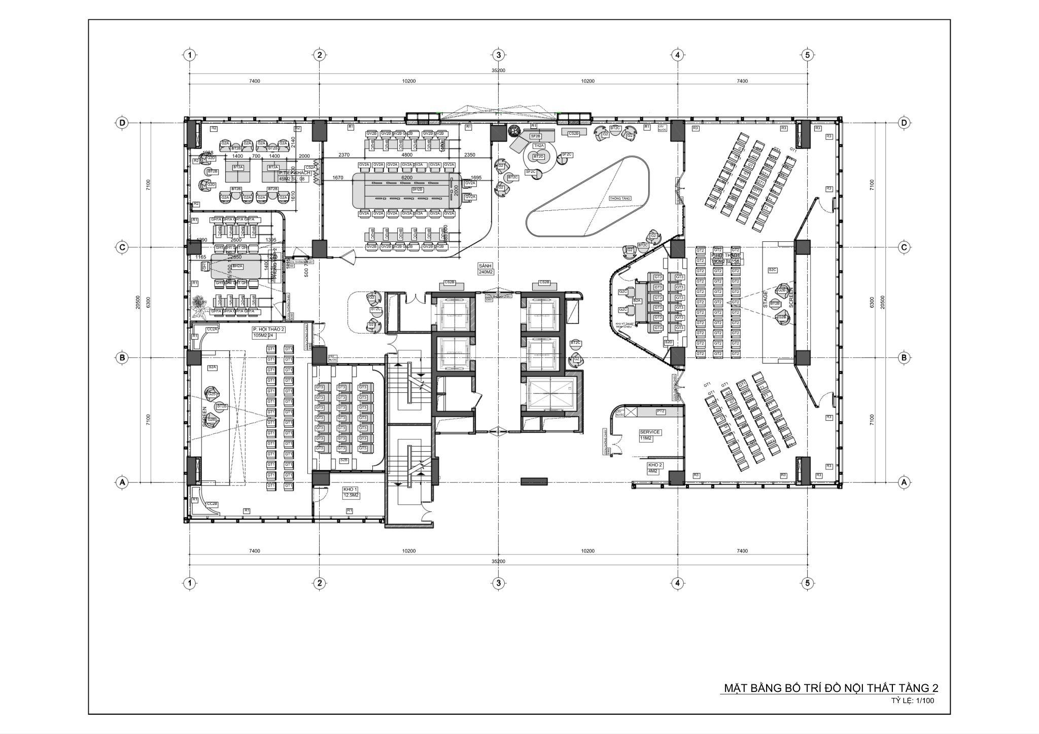 Trụ sở G-building: Tổ chức mặt đứng và không gian làm việc theo triết ...
