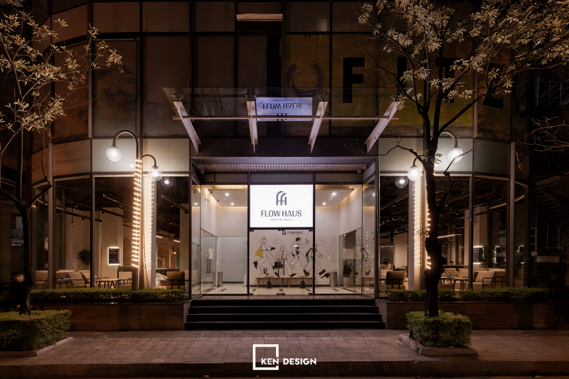 Cafe coworking Flow Haus – Tổ chức không gian cafe coworking trên mặt bằng chữ U 600m² | KenDesign