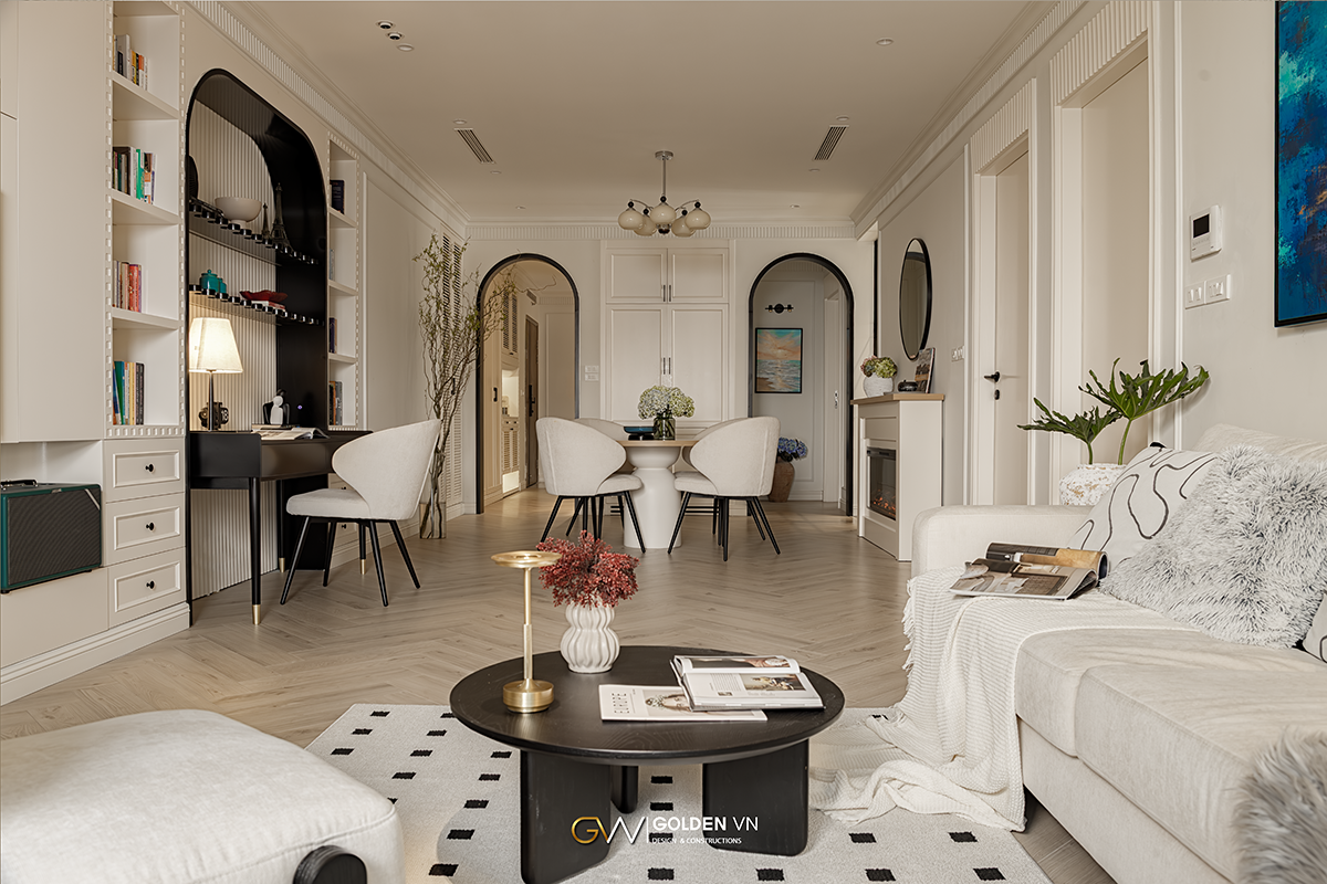 The V.house: Cải tạo căn hộ 103m2 theo phong cách Parisian | Golden Vietnam